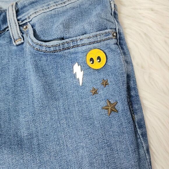 Levi's 711 skinny with button details women's size 28 - Picture 6 of 10